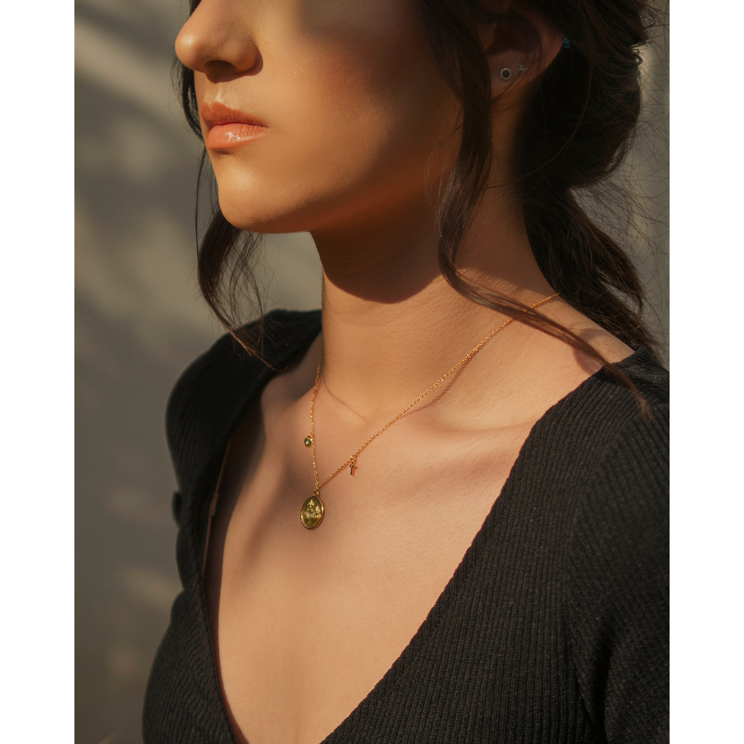 Collar de los Sagrados Corazones de Jesús y María