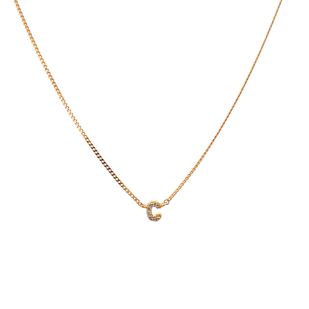 COLLAR MONOGRAMA DORADO