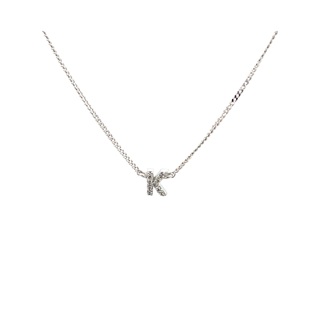COLLAR MONOGRAMA PLATEADO