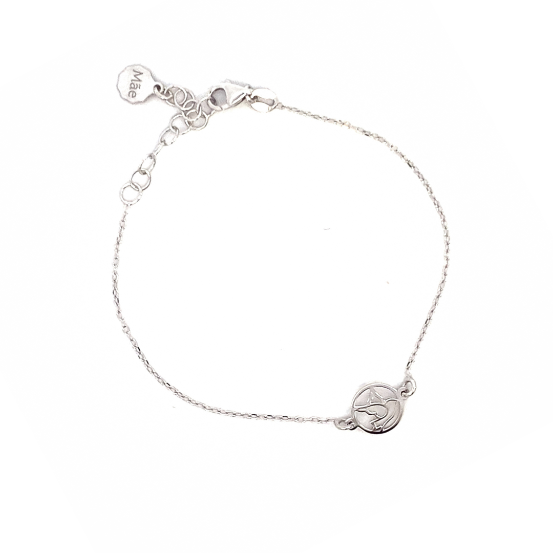 Pulsera plata con charm del Espiritu Santo