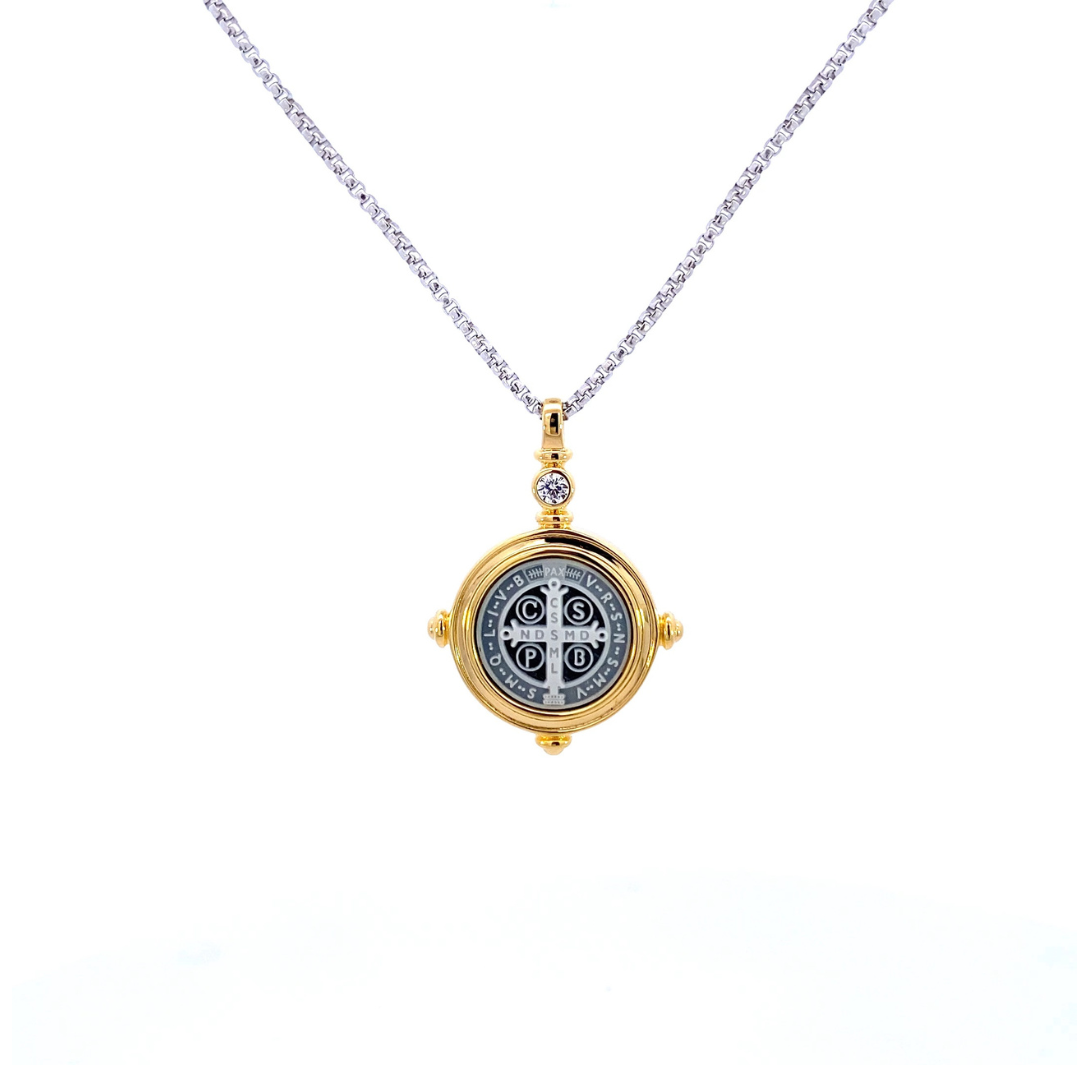 Medal of the Cross of Saint Benedict cameo