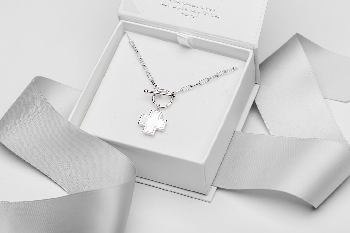 Mother of Pearl Cross Necklace