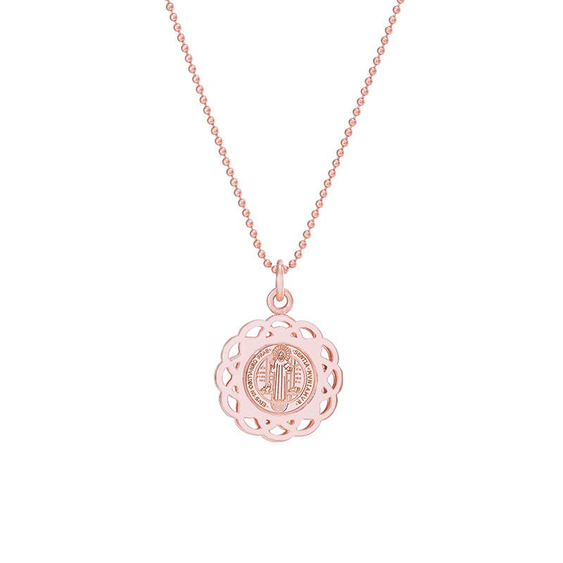 Saint Benedict medal with frame