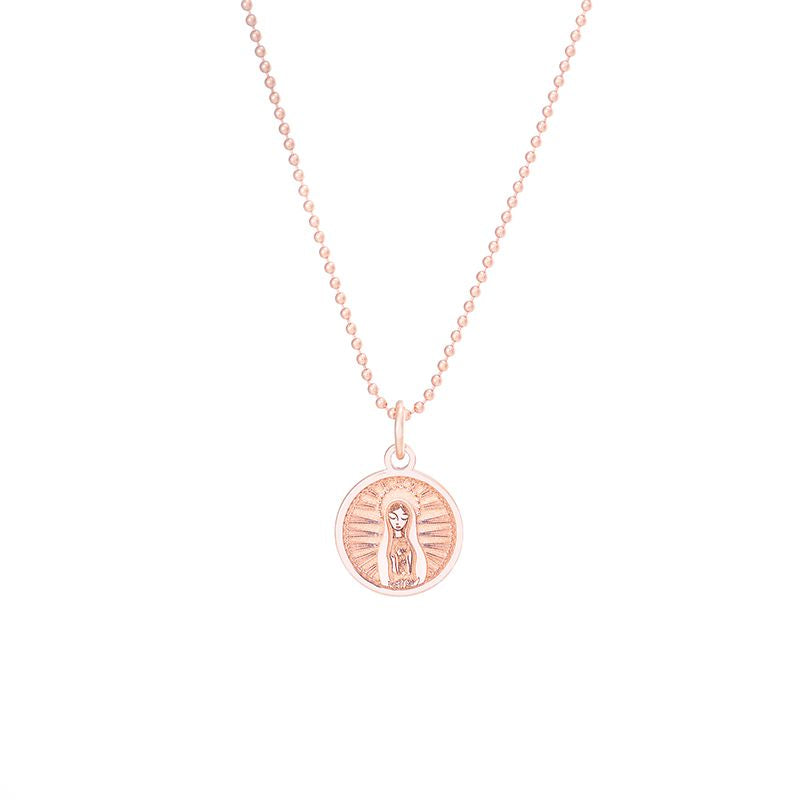 Medalla Virgen de Fátima redonda