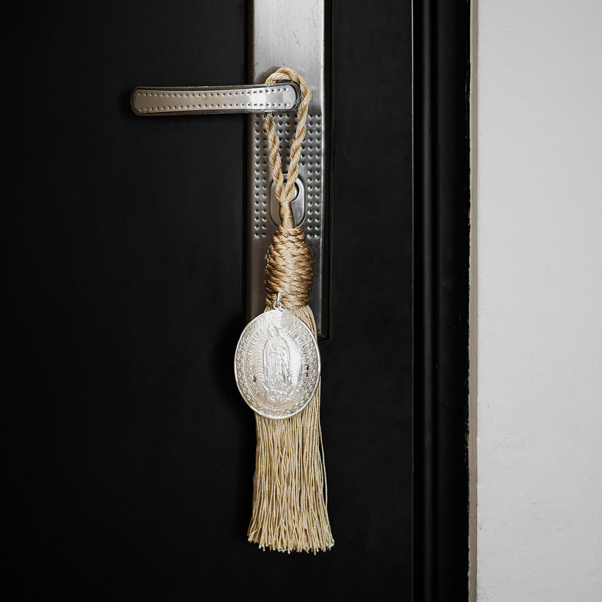 Blessing for the door of the home with medallion of the Virgin of Guadalupe