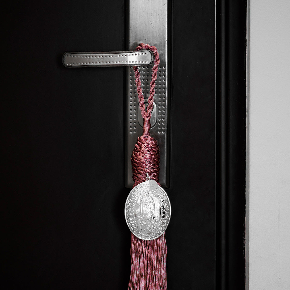 Blessing for the door of the home with medallion of the Virgin of Guadalupe