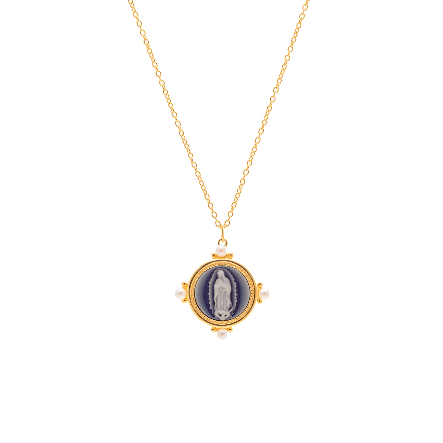 Medalla Virgen de Guadalupe Cameo chica