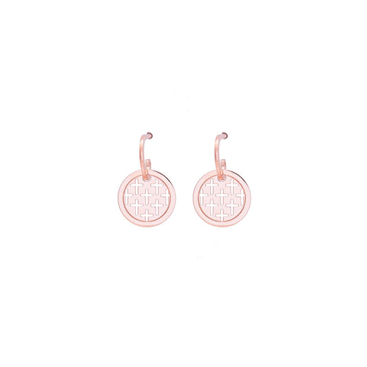 Earrings with mini openwork Crosses