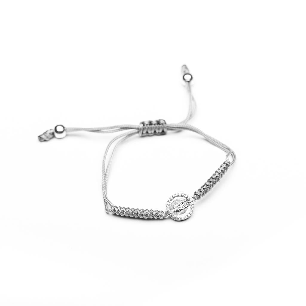 Virgin of Guadalupe bracelet with Zirconia frame