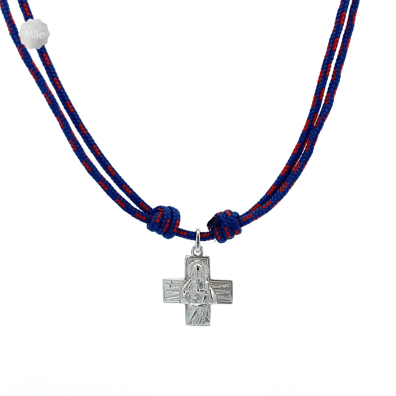 Cross of the Sacred Heart of Jesus in cordino