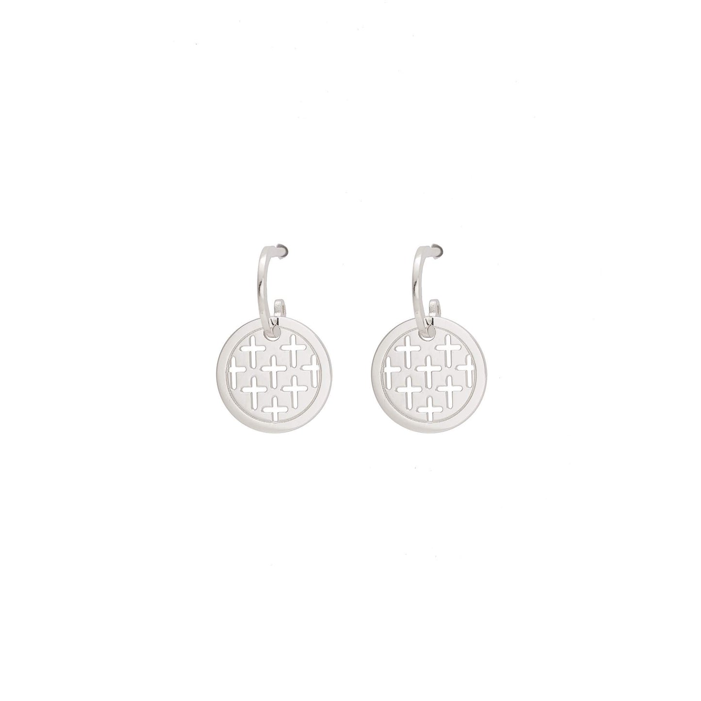 Earrings with mini openwork Crosses