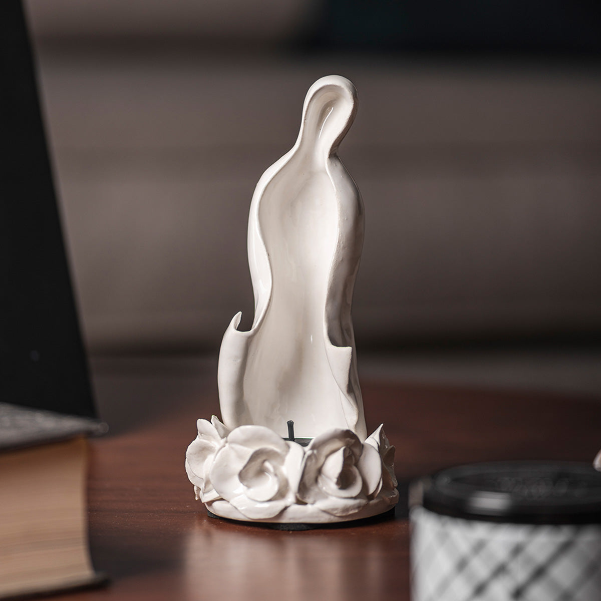 Candle holder figure Mantle of the Virgin