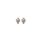 Aretes arracada de rodio tipo huggies con Solitaire Halo de Moissanita de 0.5 ct