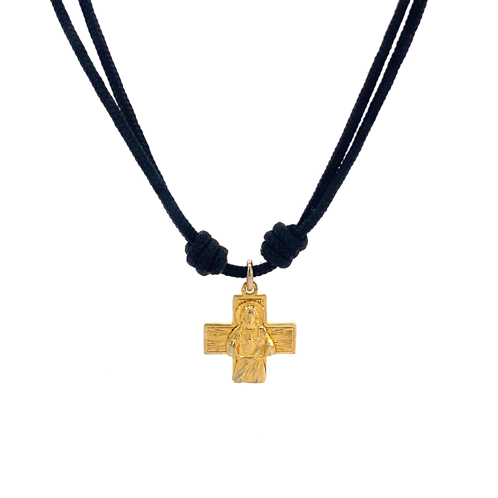 Cross of the Sacred Heart of Jesus in cordino