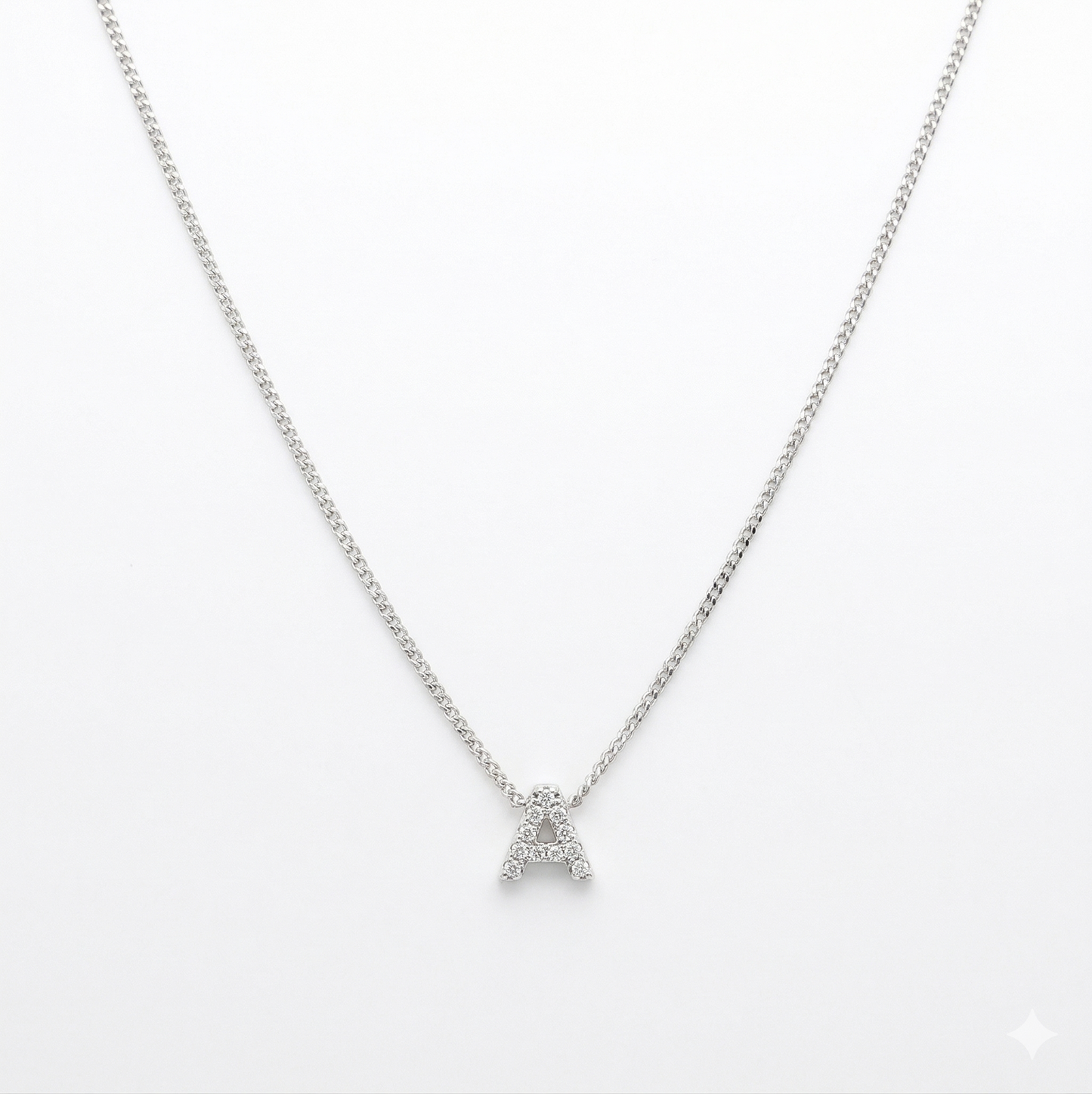 COLLAR LETRA INICIAL  MINI PLATA