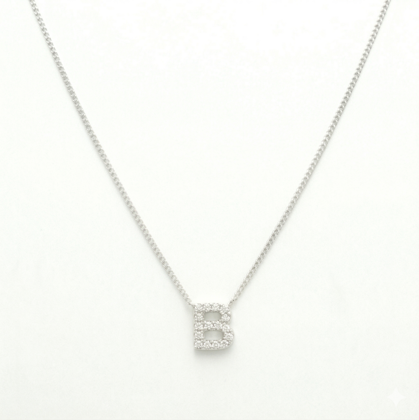 COLLAR LETRA INICIAL  MINI PLATA