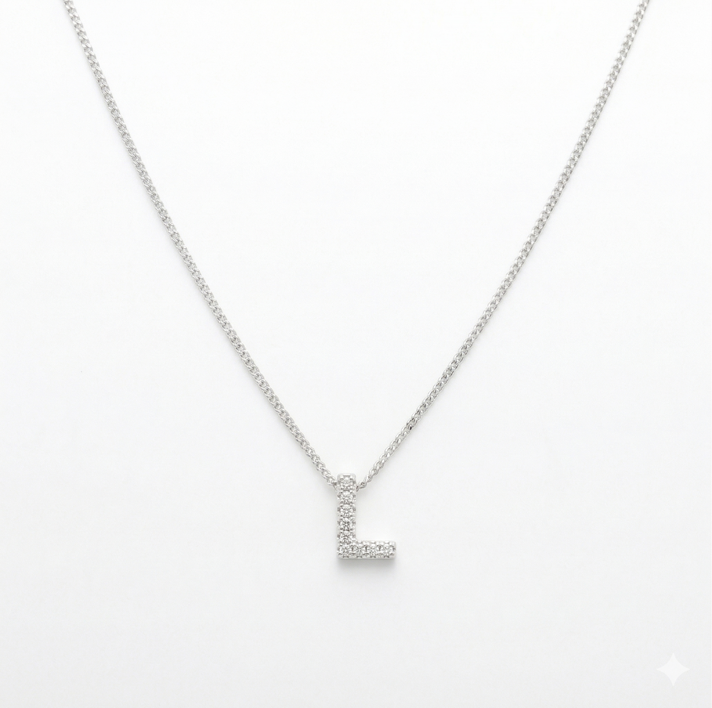 COLLAR LETRA INICIAL  MINI PLATA