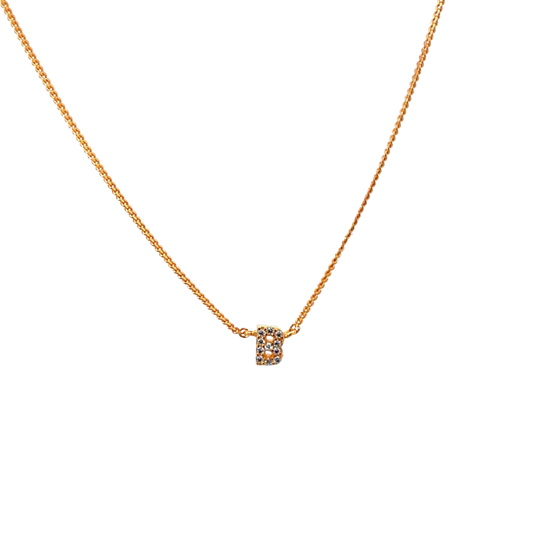 COLLAR MONOGRAMA DORADO
