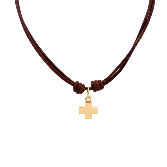 Cruz de oro de 14K