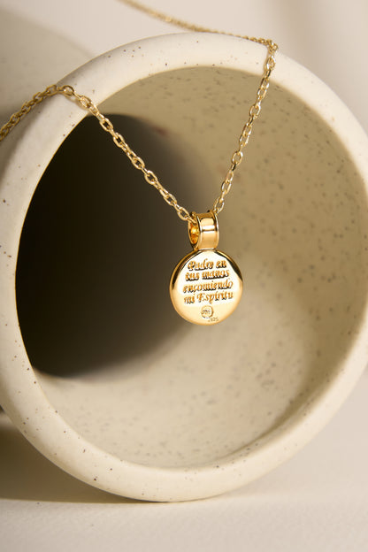 Round Crucifix Medal with chain