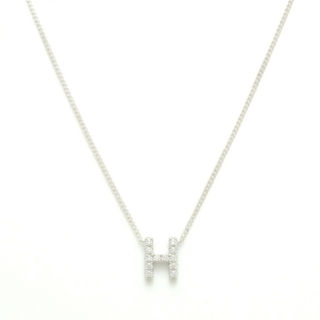 COLLAR LETRA INICIAL  MINI PLATA