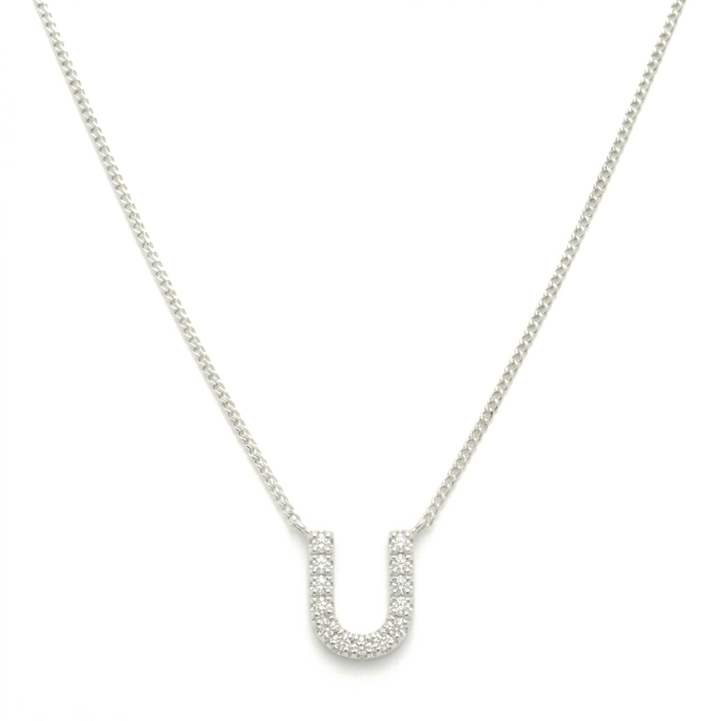 COLLAR LETRA INICIAL  MINI PLATA