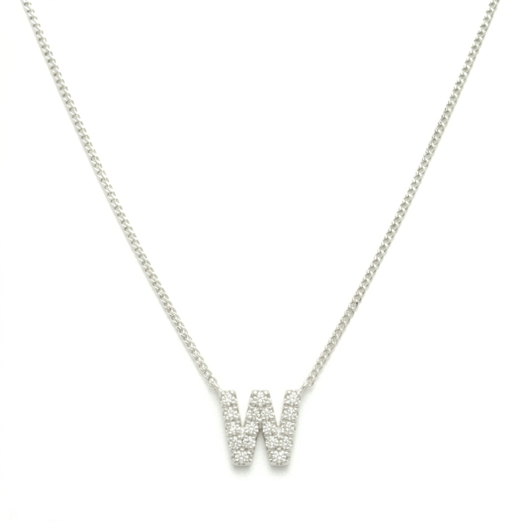 COLLAR LETRA INICIAL  MINI PLATA