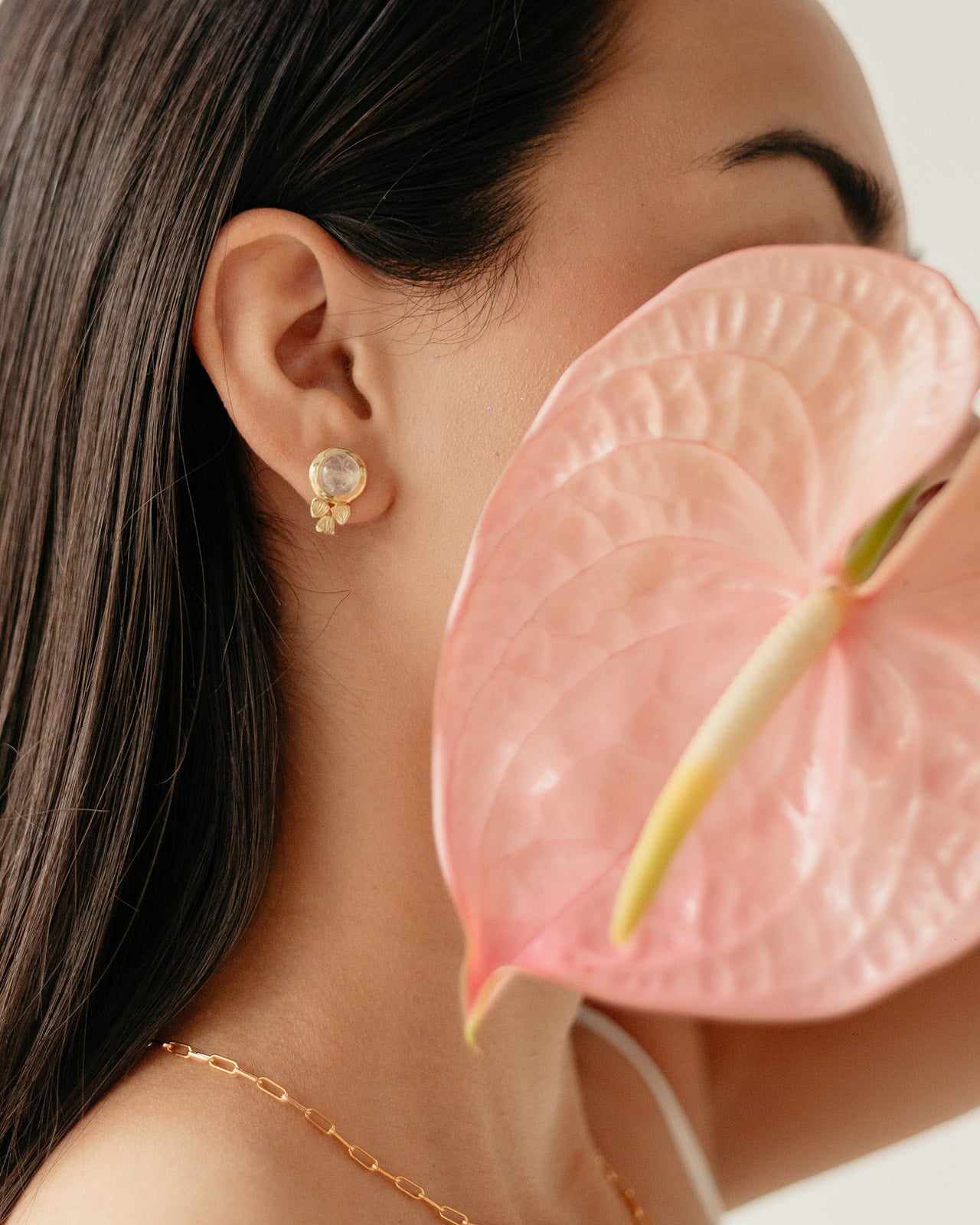 Aretes de gemas naturales Piedra Luna