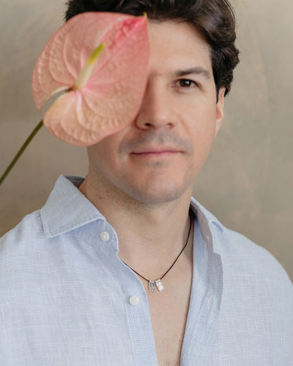 Escapulario de la Virgen del Carmen con hilo encerado de algodón