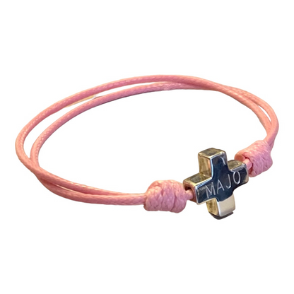 Cross bracelet in cord