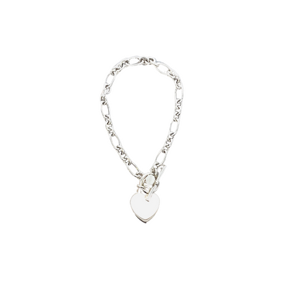 Pulsera corazón grande