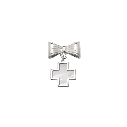 Segurito mother of pearl cross in bow