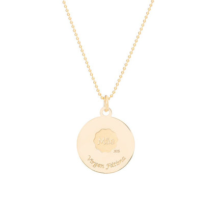 Round Virgin of Fatima Medal