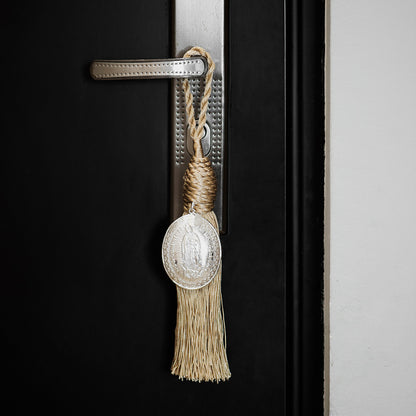 Blessing for the door of the home with medallion of the Virgin of Guadalupe