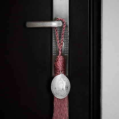 Blessing for the door of the home with medallion of the Virgin of Guadalupe