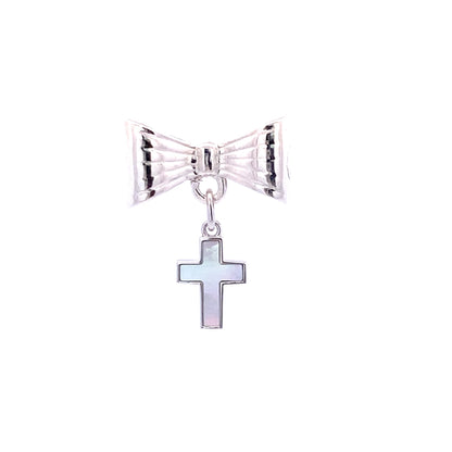 Mother of pearl cross mini lock