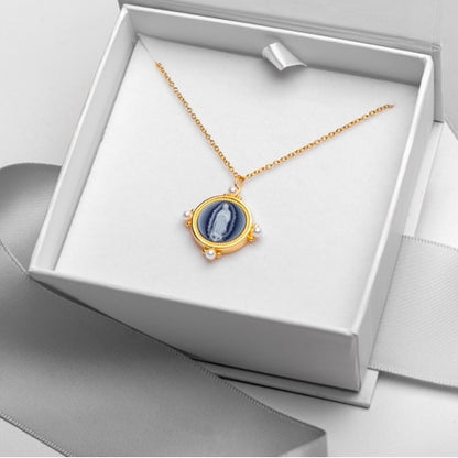 Virgin of Guadalupe Medal Cameo girl