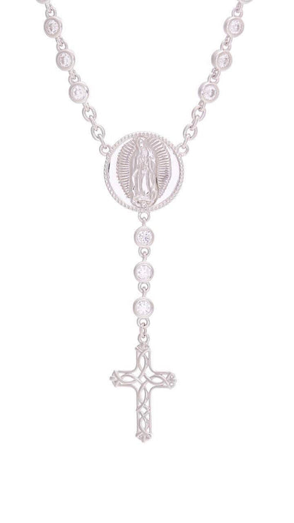 Rosario collar circonias