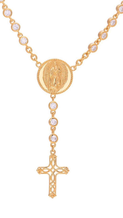 Rosario collar circonias