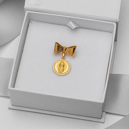 Segurito Virgin of Guadalupe with bow tie