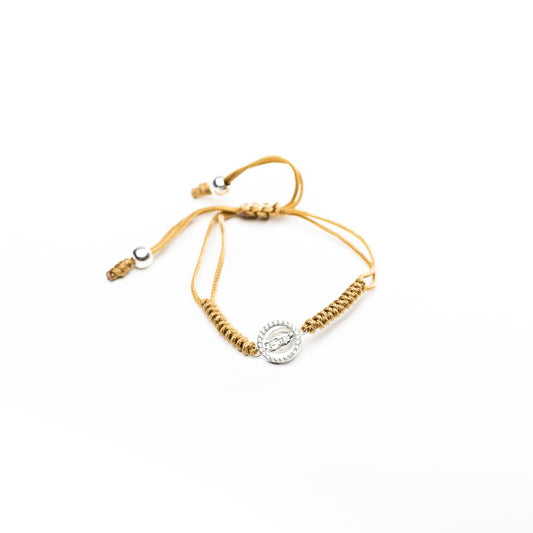 Virgin of Guadalupe bracelet with Zirconia frame